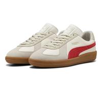 Sneaker PUMA "Army Trainer Sneakers Erwachsene", Gr. 41, warm weiß rot gum beige, Obermaterial: Kuhleder; Futter: Synthetik, Textil; Innensohle: Textil; Laufsohle: Gummi, Schuhe (74273226-41) warm wei