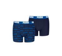 PUMA "PUMA BOYS EVERYDAY LOGO PRINT BOXERS 2P" Packung, mit breitem Logobund (48806310-158) navy, bedruckt