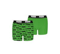 PUMA "PUMA BOYS EVERYDAY LOGO PRINT BOXERS 2P" Packung, mit breitem Logobund (85923064-158) grün, schwarz