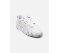 Sneaker PUMA "CAVEN III HOLO 2.0 JR", Damen, Gr. 38, puma weiß, rosy outlook, puma silber, Synthetik, unifarben, Schuhe Sneaker, sportlicher Stil, gepolstertes Fußbett, Schnürung (62527839-38) puma we