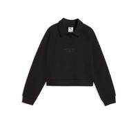 PUMA "PUMA Class Relaxed Cropped Fleece Sweatshirt Mädchen" (74243610-128) schwarz