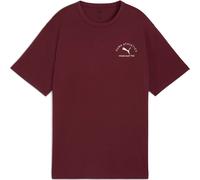 PUMA Class Relaxed T-Shirt Damen 96 - ruby shimmer M