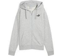 Puma - PUMA Damen Jacke ESS Small No. 1 Logo Comfort Full-Zip Hoodie TR Light Gray Heather - Gr. - S