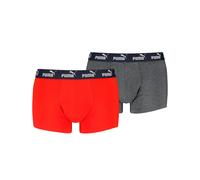 Puma PUMA ELEMENTS MEN BASIC TRUNKS 2P M Red / Grey Melange 003 (893707) verschiedene M