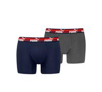 Puma PUMA ELEMENTS MEN BOLD LOGO BOXERS 2P S Navy / Grey Melange 006 (893762) verschiedene S