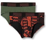 Puma - PUMA Herren Boxer Briefs Shorts Unterhose Slip Green (2er Pack) Gr. XL