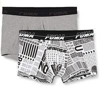 Puma - PUMA Herren Boxer Shorts Unterhose Slip Black & White (2er Pack) Gr. XL