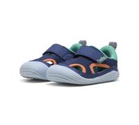 Sneaker PUMA "PUMA Kitten Summer Sandalen Kinder", Mädchen, Gr. 25, blau jewel vibrant grün melon glow orange, Obermaterial: Synthetik, Textil. Futter: Textil. Innensohle: Textil. Laufsohle: Gummi, Sc