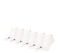 Sneakersocken PUMA "PU Sneaker Socks 6-pack", Damen, Gr. 39-42, weiß, Baumwollmischung, unifarben, normal, Socken, mit modischen PUMA-Branding (477863-39) weiß