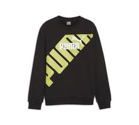Kapuzensweatshirt PUMA "POWER GRAPHIC CREW TR B" Gr. 128, schwarz (puma black) Kinder Sweatshirts (42031632-128)