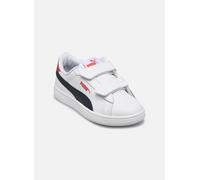 Sneaker PUMA "SMASH 3.0 L V PS" Gr. 33, bunt (puma white, puma navy, for all time red) Schuhe (97610954-33) puma white, puma navy, for all time red
