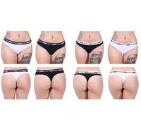 Puma - PUMA String Slip Tanga Damen Unterwäsche 2er Set weiß XS weiß - Gr. - XS