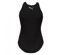 Puma Women Racerback Swimsuit Schwarz Polyester Large Damen