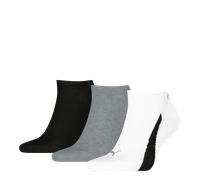 PUMA "PUMA UNISEX LIFESTYLE SNEAKERS 3P" 3 Paar tlg. Flache Zehennaht, Rippenbündchen (99310251-43) weiß, grau, schwarz