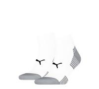 PUMA "PUMA UNISEX SPORT CUSHIONED QUARTER 2P" 2 Paar, Rippenbündchen, optimierte Dämpfung für zusätzlichen Komfort (23579726-43) weiß