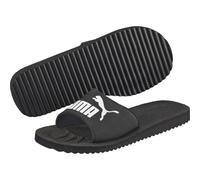PUMA Purecat Unisex Slide Sandal , Black White, 49.5 EU