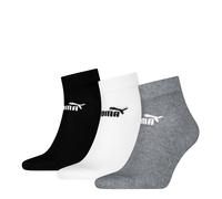 Puma - "Quarter" Knöchelsocken für Herren/Damen Unisex(3er-Pack) (Schwarz) EU 40 - 42