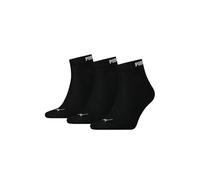 PUMA Quarter Sock 3er-Pack Quarter, Schwarz, 12-14