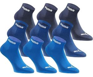 PUMA Quartersocken 18 Paar Pack Statement Edition - Damen und Herren - Navigate Peacoat Pack - Gr. 39-42