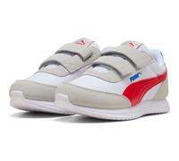 PUMA R78 LIGHTWIND V PS Sneaker, COOL Light Gray-Dark Crimson White, 29.5 EU