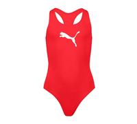 PUMA Mädchen-Badeanzug Racerback schnelltrocknend, chlorbeständig Rot Größe 152