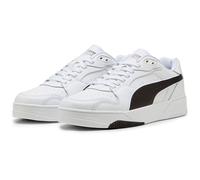 Puma RBD Break Low Unisex-Sneaker, Weiß/Schwarz, 13 UK