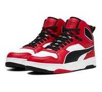 Puma RBD Break MID Unisex-Sneaker, Weiß/Schwarz, für alle Zeiten, Rot, 6 UK