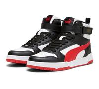 PUMA RBD Game Mid-Top Sneaker Kinder 08 - PUMA white/for all time red/PUMA black/gold 39