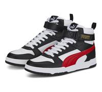 PUMA Unisex RBD Game Sneaker, White-HIGH Risk RED Black Team Gold, 42.5 EU