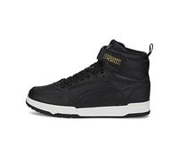 Puma RBD Game Sneaker, Black-Black-Team Gold, 5 US Unisex Big Kid