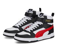 Puma Unisex Sneaker RBD Game 385839-05 44.5 Puma White-High Risk Red-Puma Black-Team Gold
