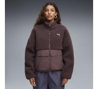 PUMA RE:FIBRE Fleece Relaxed Jacke Damen, Kleidung, Braun, M