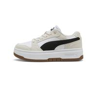 PUMA Rebound Femme Low SD Damen-Sneaker, Weiß/Schwarz/Frosted Ivory, 5.5 UK