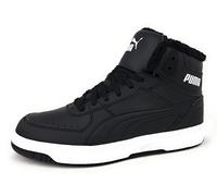 PUMA Unisex Rebound Joy Fur Sneaker, Black White, 43 EU