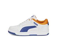 PUMA Unisex Kids' Fashion Shoes REBOUND JOY LO JR Trainers & Sneakers, PUMA WHITE-CLYDE ROYAL-RICKIE ORANGE, 38