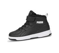 Puma Rebound Joy Fur PS Gefütterter Sneaker, Black/White, Größe 30