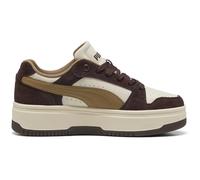 Sneaker PUMA "REBOUND FEMME LOW SD", Damen, Gr. 40,5, braun (alpine snow, soft taupe, chocolate fondue), Leder, mehrfarbig, Schuhe Sneaker, für sportliche und lässige Looks, mit Leder-Obermaterial (13