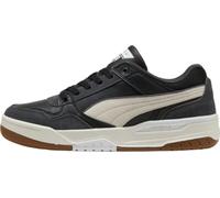 PUMA Rebound Retro-Schuhe für Herren, Schwarz/Weiß/Altrostgrau/Warmweiß, 43 EU