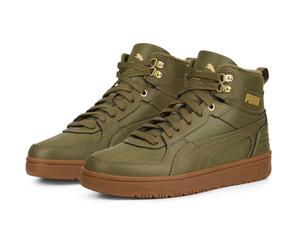 PUMA Rebound Rugged High-Top Sneaker gefüttert burnt olive/burnt olive/puma team gold 44
