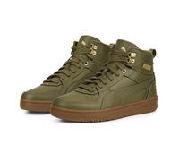 PUMA Unisex Rebound Rugged Sneaker, Burnt Olive-Burnt Olive Team Gold, 44 EU