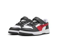 Puma Rebound Slam LO AC+ PS Sportschuhe, Schwarz, Rot und Weiß, Größe für Kinder