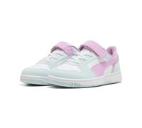 Puma Rebound Slam LO Faded AC+ PS Sportschuhe, Aqua Glow-Mauve Glow White, Kindergröße 38