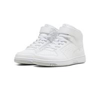 Puma Rebound SLAM MID AC+ PS Sneaker, White-Cool Light Gray Black, 47 EU Child