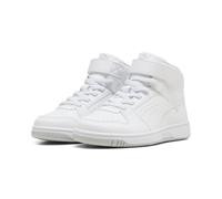 Puma Rebound Slam Mid AC+ PS, Sportschuhe, Kaltweiß, Hellgrau, Schwarz, 29,5 EU