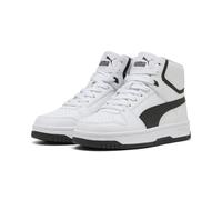 Sneaker PUMA "REBOUND SLAM MID JR", Mädchen, Gr. 39, schwarz-weiß (puma weiß, puma schwarz, puma schwarz), Synthetik, Schuhe Sneaker (12797950-39) puma weiß, puma schwarz, puma schwarz