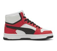 Sneaker PUMA "REBOUND SLAM MID JR", Mädchen, Gr. 38,5, rot (puma rot, puma schwarz, puma weiß), Synthetik, Schuhe Sneaker (35090715-38,5) puma rot, puma schwarz, puma weiß
