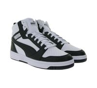 PUMA Rebound V6 High-Top Sneaker nachhaltige Damen und Herren Turnschuhe mit Softfoam+ Basketball 392326 01 Weiß 44