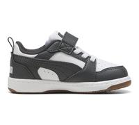 PUMA Unisex Baby Rebound V6 LO AC+ INF Sneaker, White-Dusky Gray-Gum, 24 EU