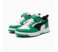 PUMA Rebound V6 Lo AC+ Sneaker mit Klettverschluss Kinder 05 - PUMA white/PUMA black/archive green 29