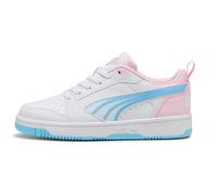 PUMA Rebound V6 Lo Jelly Heaven Sneaker Mädchen 01 - PUMA white/vibrant blue/pink shimmer 36